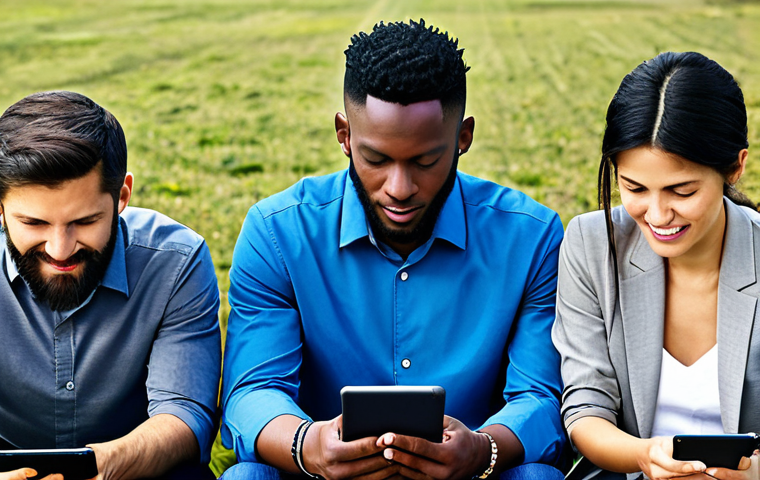 Digital Evangelism**

"A diverse group of people connecting with faith online through various devices (phones, tablets, laptops), fully clothed, appropriate content, safe for work, perfect anatomy, natural proportions, modern and clean digital interface, professional."

**