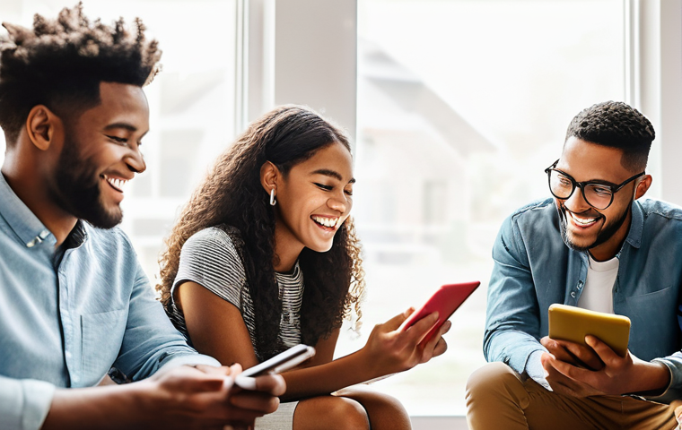 기독교와 성경퀴즈 - **Prompt for a "Multiple Choice Quiz" Image:**
    "A diverse group of people, including young adult...