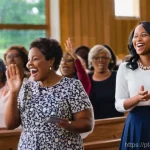 Home 19 기독교와 여성 지도력 - **Prompt 1: The Empowered Female Voice in Contemporary Faith**
A vibrant, medium shot image of a...