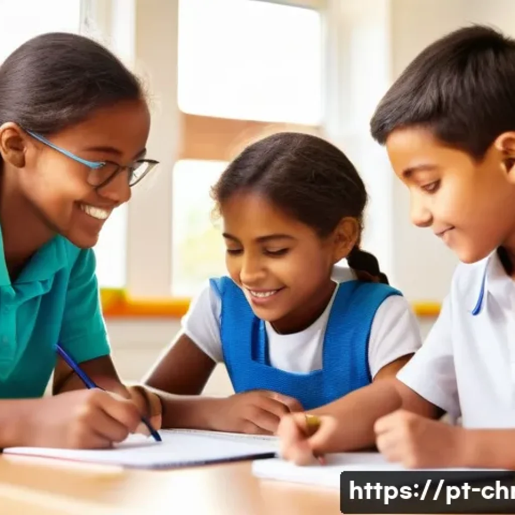 기독교와 교육 선교 - **Prompt 1: Nurturing Minds and Hearts in a Vibrant Classroom**
    "A cheerful and diverse group of...